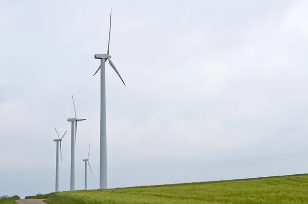 Вітер Колеса Німеччині Альтернативна Енергетика Концепції — стокове фото