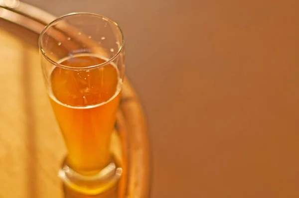 Cerveza Trigo Alemana Cerca Tiro —  Fotos de Stock