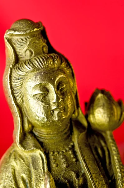 Buddha Guanyin Figur Närbild — Stockfoto