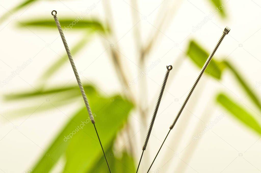 Acupuncture Needles. Medicine concept