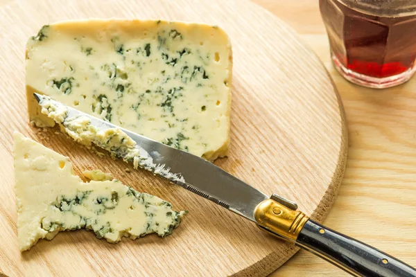 Fromage Français Bleu Gros Plan — Photo