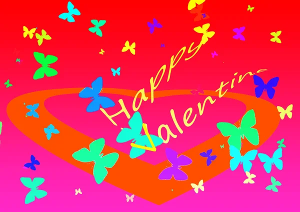 Gelukkige Valentijnskaart Voor Alle Paren — Stockfoto