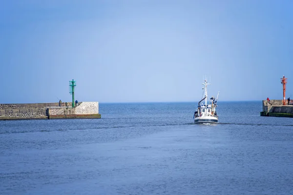 Устка Польша Вход Морской Порт — стоковое фото