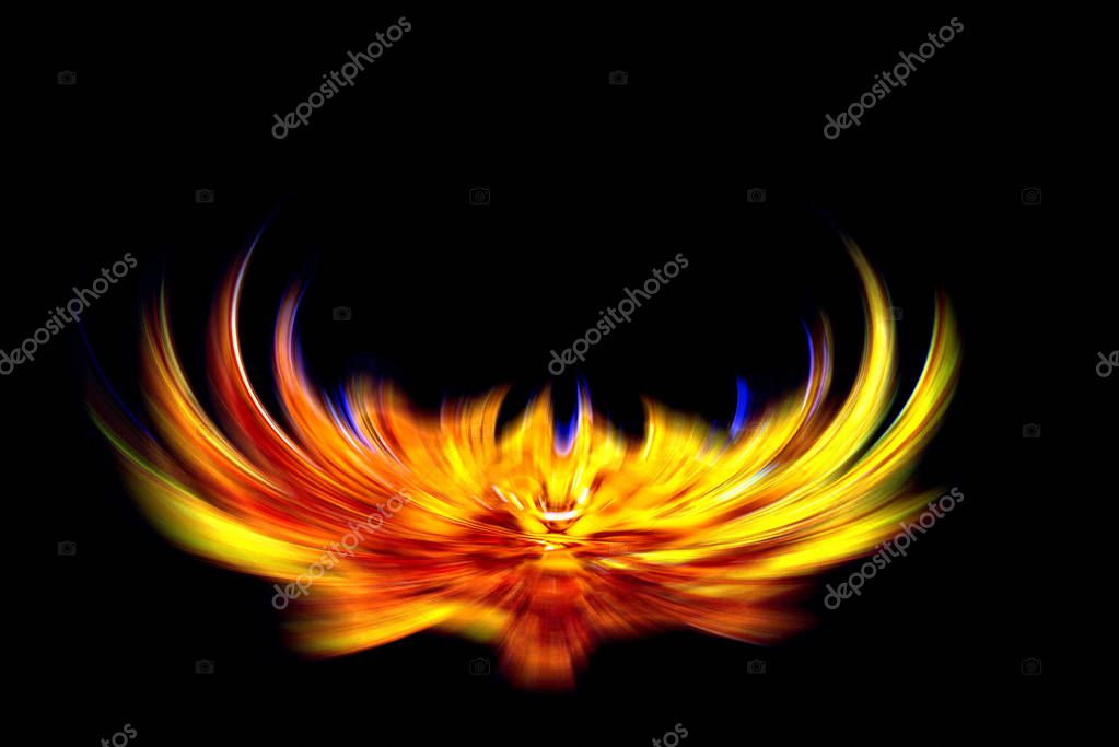 Abstract Dancing Flames background