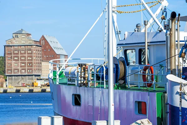 Porto Pesca Ustka Polónia — Fotografia de Stock