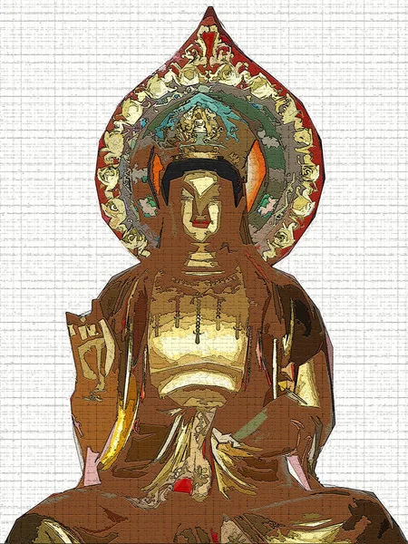 Buddha Guanyin Figur Aus Nächster Nähe — Stockfoto