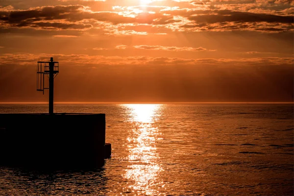 Tramonto Sul Mar Baltico — Foto Stock