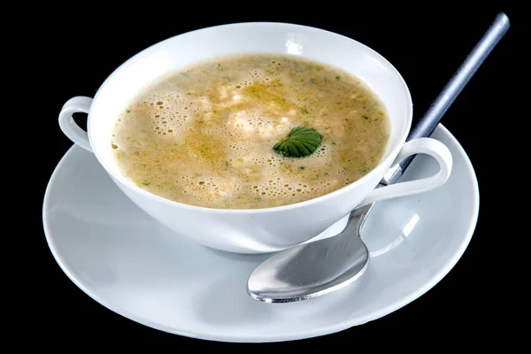 stock image close-up of delicious Norwegian Crab Soup in bowl