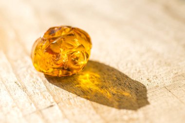 güzel Amber gemstone yakın çekim