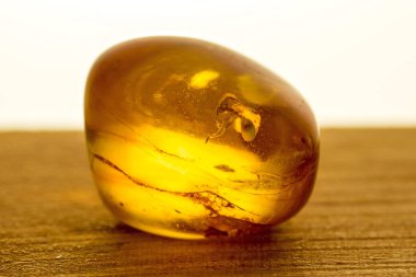 güzel Amber gemstone yakın çekim