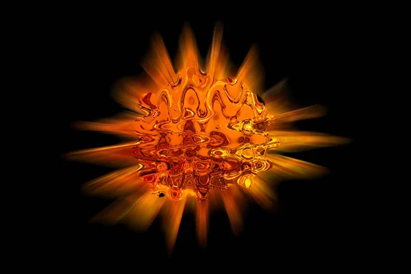 Wybuchające Fireball Motyw Kolorystyczny Streszczenie — Zdjęcie stockowe