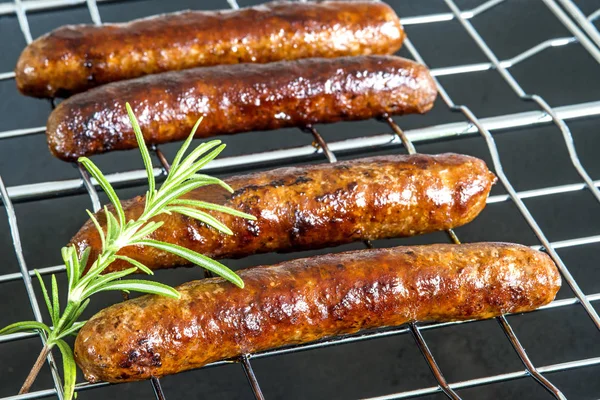 Gros Plan Merguez Saucisses Nord Africaines Rôties — Photo