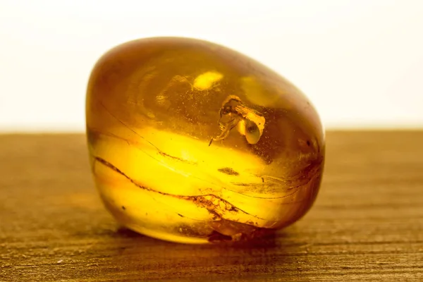 Close Bela Pedra Preciosa Amber — Fotografia de Stock