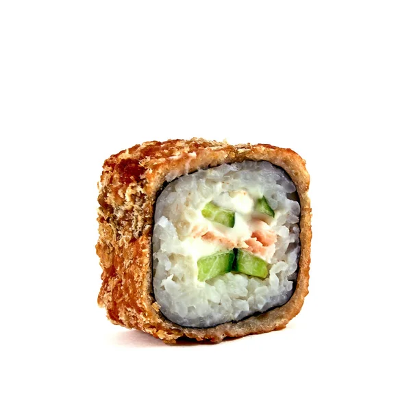 Sushi Isolato Primo Piano Sfondo Bianco — Foto Stock