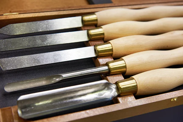 Set di scalpelli per intaglio — Foto Stock