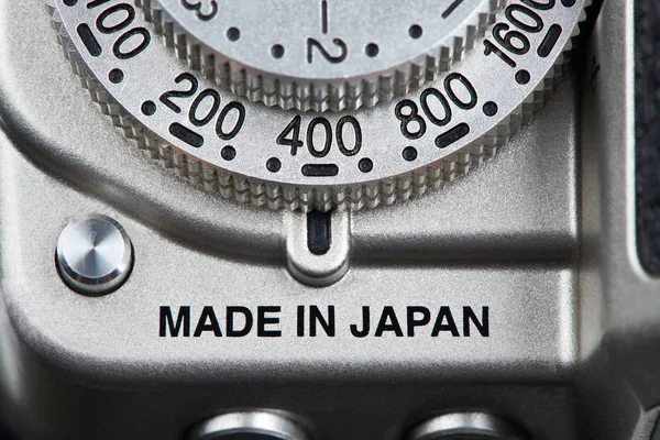 Marcação feita no Japão na câmera — Fotografia de Stock