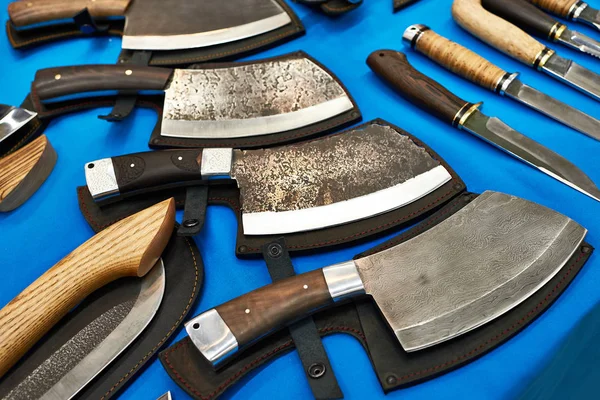 Forged chopper knives — Stock Photo, Image