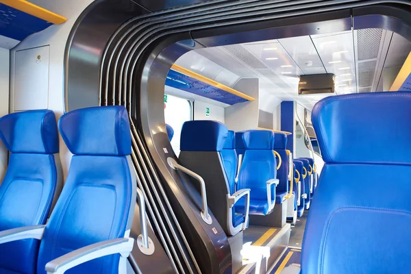 Salon and seats of express train — Stock Photo, Image