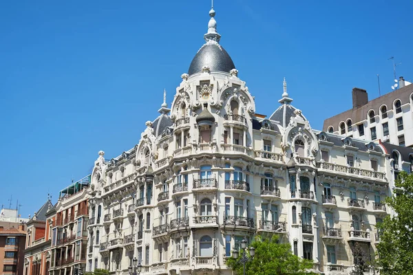 Building Casa Gallardo in Madrid Royalty Free Stock Images