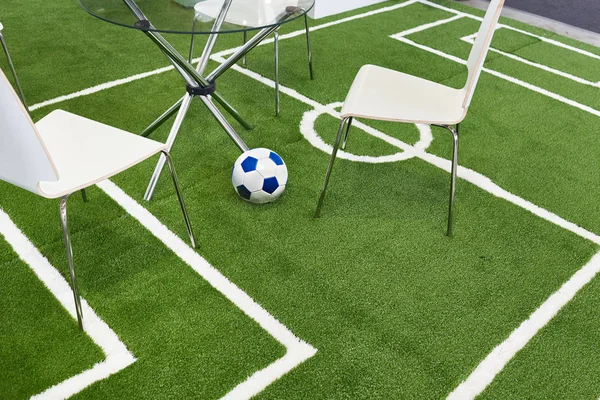 Πάτωμα που καλύπτει ως γήπεδο ποδοσφαίρου — Φωτογραφία Αρχείου