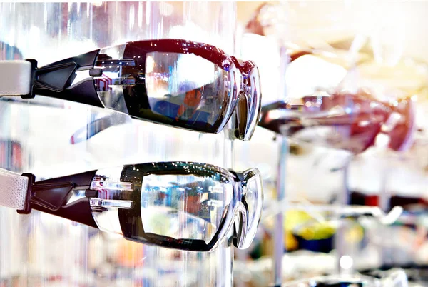 Beschermende Kunststof Glazen Voor Werknemers — Stockfoto