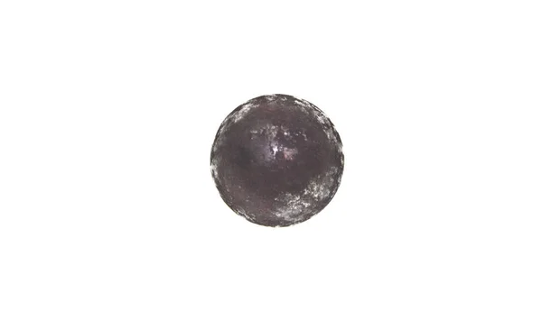 Металева куля ізольована на білому фоні — стокове фото