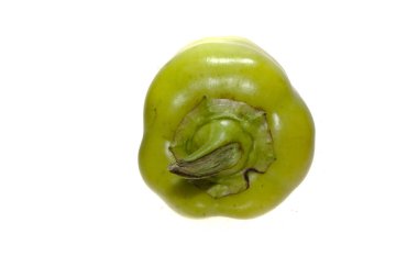 Biber beyaz arkaplanda izole