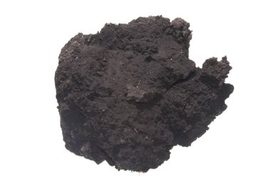 beyaz arkaplanda izole edilmiş toprak