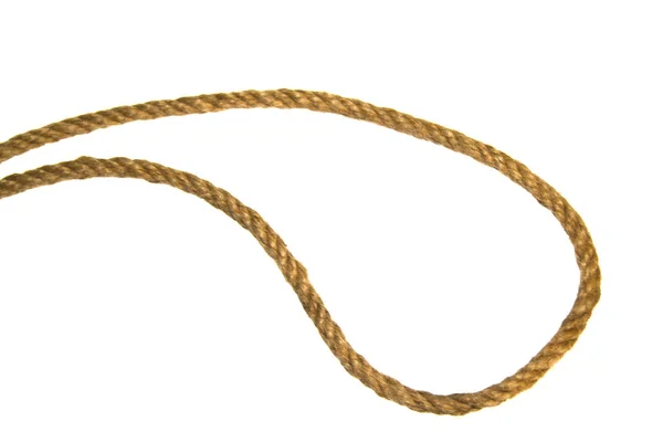 Мотузка ізольована на білому тлі — стокове фото