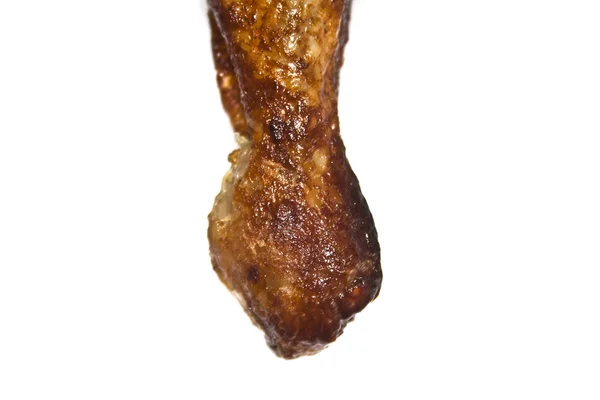 Mięso palone izolowane na białym tle — Zdjęcie stockowe