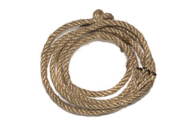 beyaz arkaplanda izole edilmiş ip