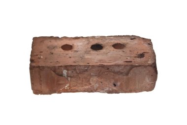 tuğla beyaz arkaplanda izole edildi