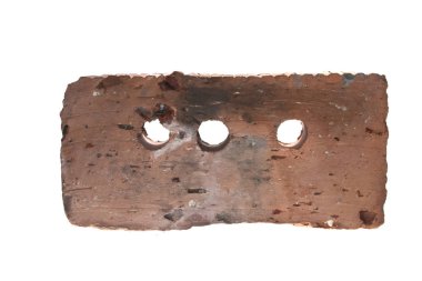 tuğla beyaz arkaplanda izole edildi