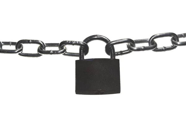 Beyaz arkaplanda zincir izole edildi