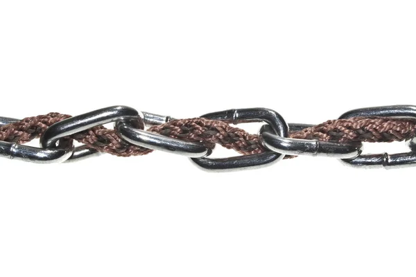 Chain isolated on white background — Stock Photo, Image