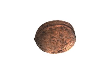 beyaz arkaplanda izole edilmiş ceviz