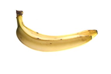 Beyaz arkaplanda izole edilmiş muz