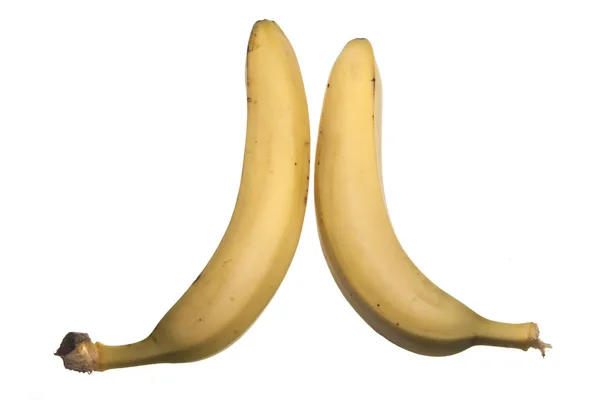 Banan isolerad på vit bakgrund — Stockfoto