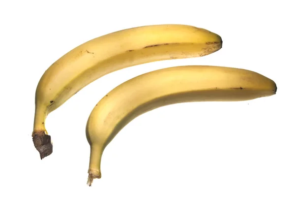 Banan isolerad på vit bakgrund — Stockfoto