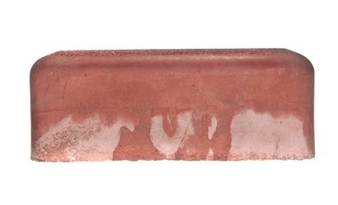 tuğla beyaz arkaplanda izole edildi