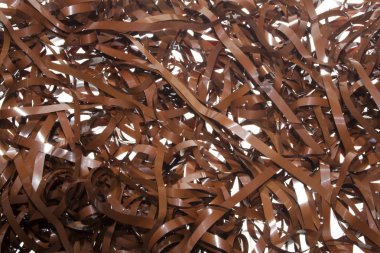 Teyp kaydı beyaz arkaplanda izole edildi