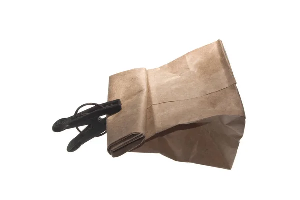 Paper bag isolated on white background — Stock Photo, Image