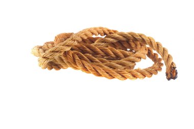 beyaz arkaplanda izole edilmiş ip