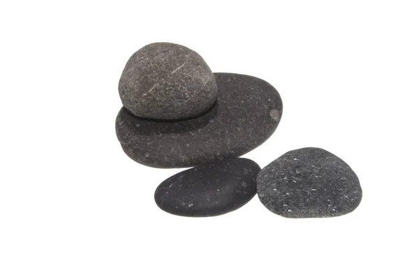 하얀 배경에 고립된 돌 — 스톡 사진