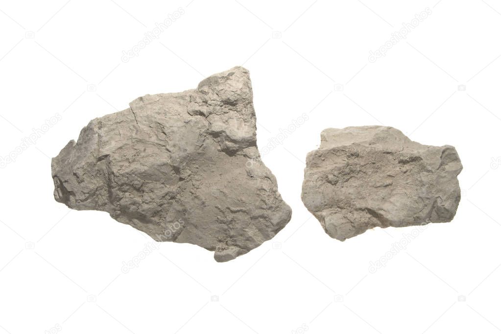 clay isolated on white background