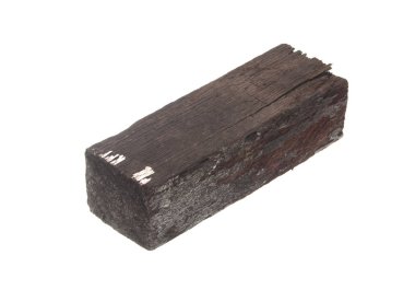 Tahta çubuk beyaz arkaplanda izole