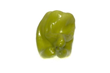 Biber beyaz arkaplanda izole