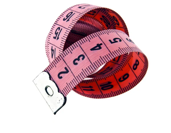 Measuring tape measure isolated on white background — Stock Photo, Image