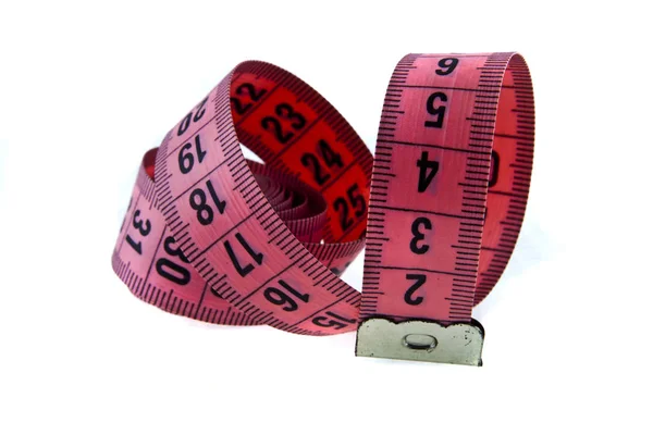 Measuring tape measure isolated on white background — Stock Photo, Image