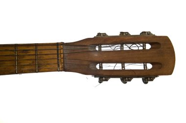 gitar beyaz arkaplanda izole edildi